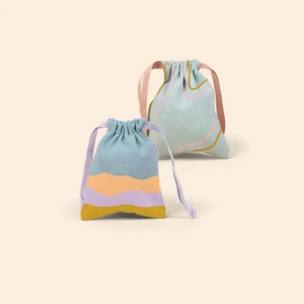 Simple small, flat canvas Goodie Two Shoes gift bag with a... from ASI 74710 Numo