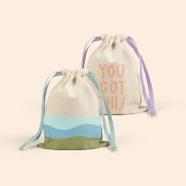 Simple small, flat canvas Goodie Two Shoes gift bag with a... from ASI 74710 Numo