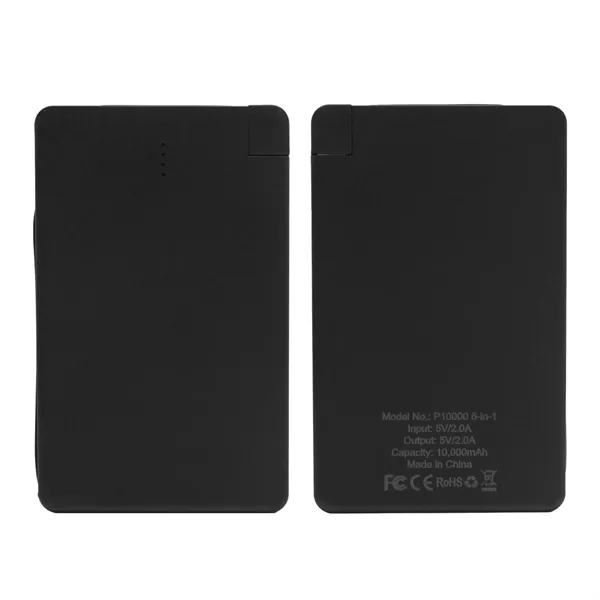 10,000mAh; 6-in-1 Universal built-in Lightning, Micro USB, USB-C, USB charging cables,... from ASI 62124 iClick, Inc. / iClick®