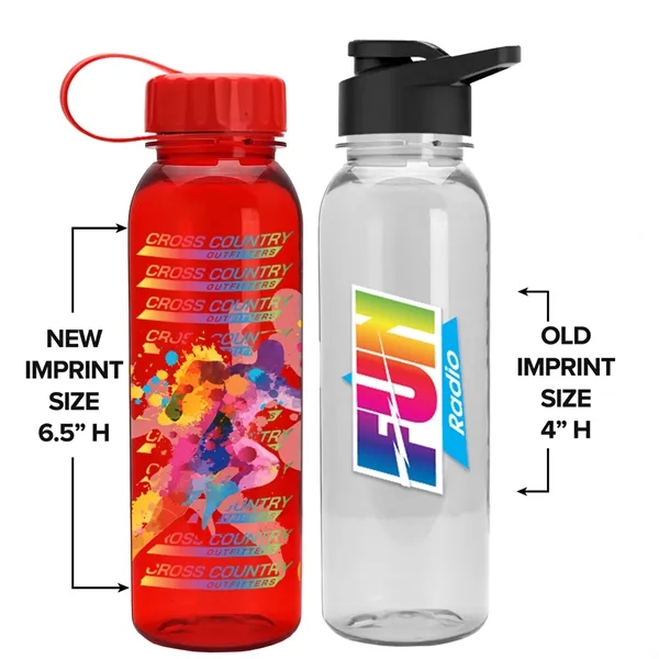 24 Oz. Bottle w/ Tethered Lid - Digital Imprint... from ASI 55990 Garyline