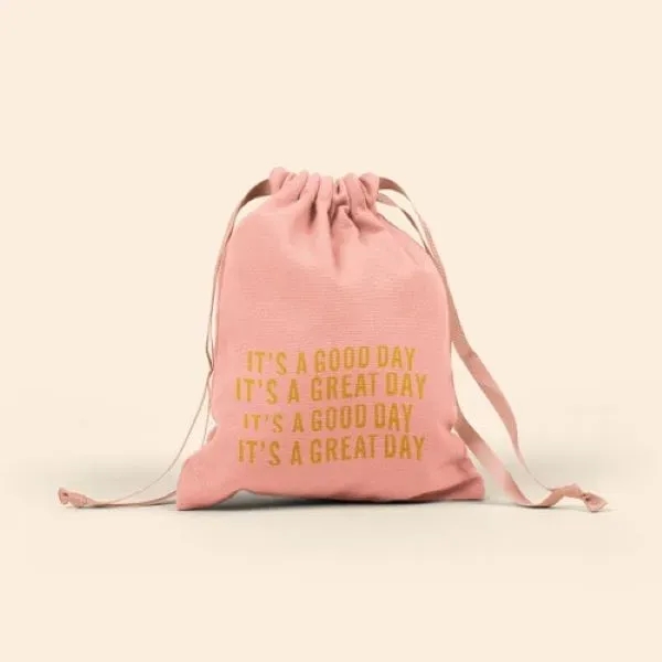 Simple large, flat canvas Goodie Four Shoes gift bag with a... from ASI 74710 Numo