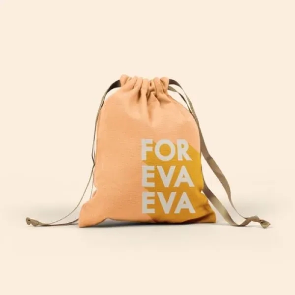 Simple large, flat canvas Goodie Four Shoes gift bag with a... from ASI 74710 Numo