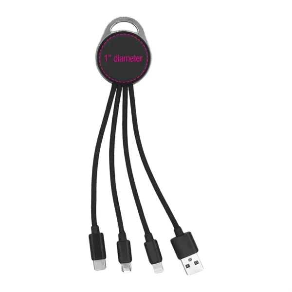 Keyring cord accessory; 4-in-1: USB, USB-C, USB Micro, and Lightning-compatible cables;... from ASI 62124 iClick, Inc. / iClick®