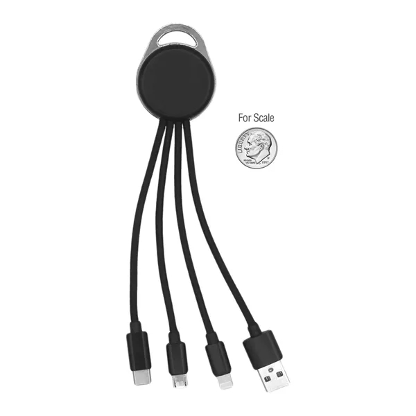 Keyring cord accessory; 4-in-1: USB, USB-C, USB Micro, and Lightning-compatible cables;... from ASI 62124 iClick, Inc. / iClick®
