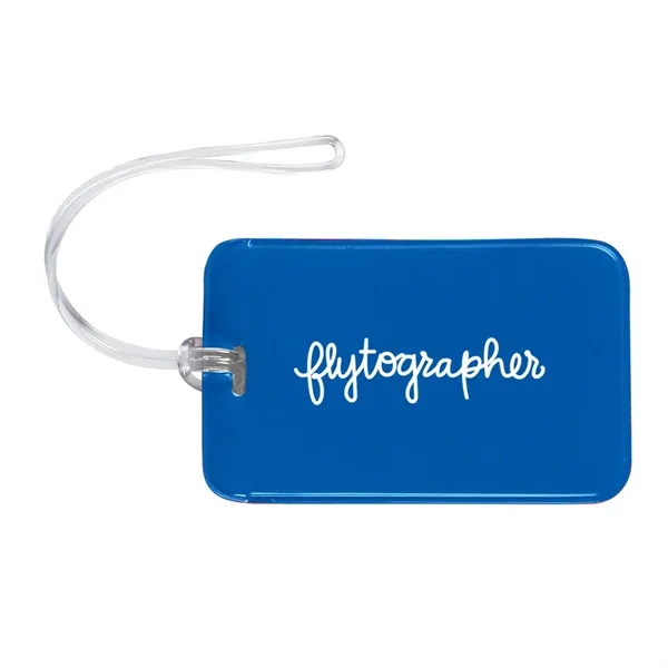 4.5" x 2.75" vinyl and PVC luggage tag with strap and... from ASI 63549 Jornik Manufacturing Corp