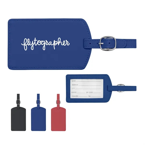 Luggage tag with secure buckle.... from ASI 63549 Jornik Manufacturing Corp