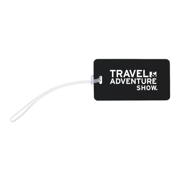 4.25" x 2.25" vinyl and PVC luggage tag with strap and... from ASI 63549 Jornik Manufacturing Corp