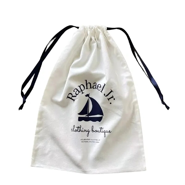 Cotton polyester drawstring pouch bag plus 1c1p silkscreen imprint plus standard... from ASI 37218 Athena Promo (tm)