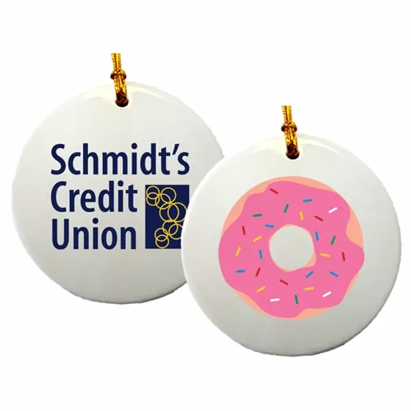 Ceramic Ornaments, 3" Round... from ASI 77280 Pepco Poms