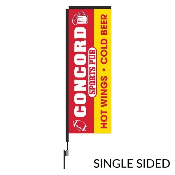 Rectangular Flag 10 ft. Height Carbon Fiber Kit (Pole Set, Metal... from ASI 90807 Tekweld