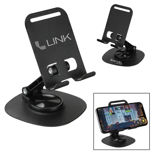 Adjustable angle, anti-slip, steel base smartphone or cellphone holder dock and... from ASI 57655 STOPNGO Line
