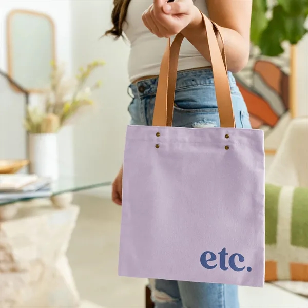 10" x 11" small, youth-size flat canvas tote bag with two... from ASI 74710 Numo