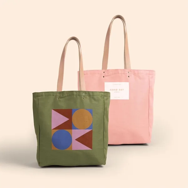 10-oz. natural, colored or denim canvas grocery bag with dual handles... from ASI 74710 Numo