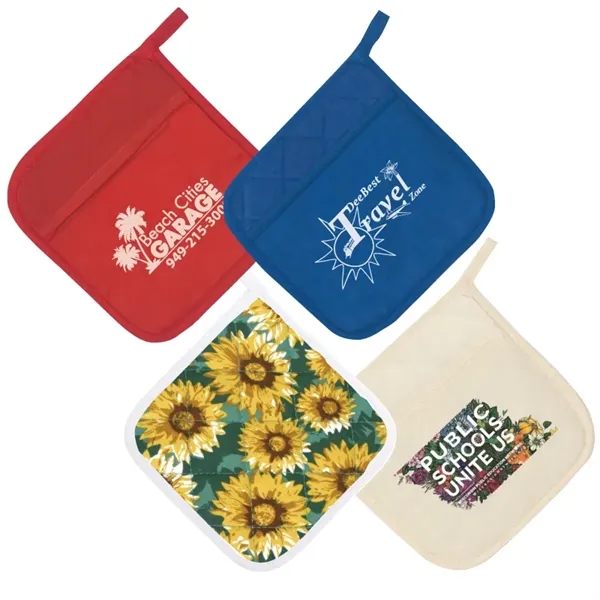 Heavy-duty cotton potholder made with heat resistant material.... from ASI 57655 STOPNGO Line
