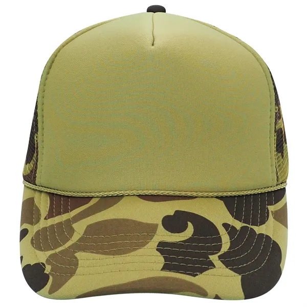 Five panel trucker cap with poly-foam front and foam backing.... from ASI 68190 Lungsal / Lungsal