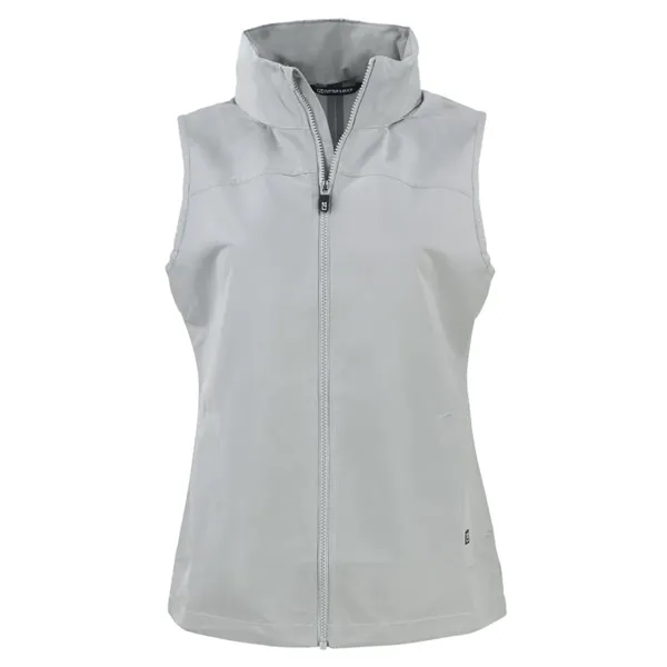 Women's vest with a full-zip, wind and water resistance, hood, and... from ASI 47965 Cutter & Buck