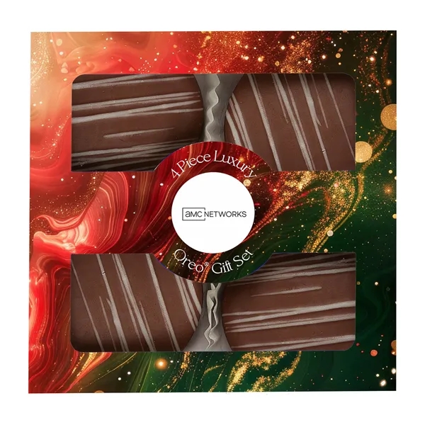 4 Piece Luxury Chocolate Oreo Gift Set with 4 Milk Chocolate... from ASI 71685 Midnite Snax®