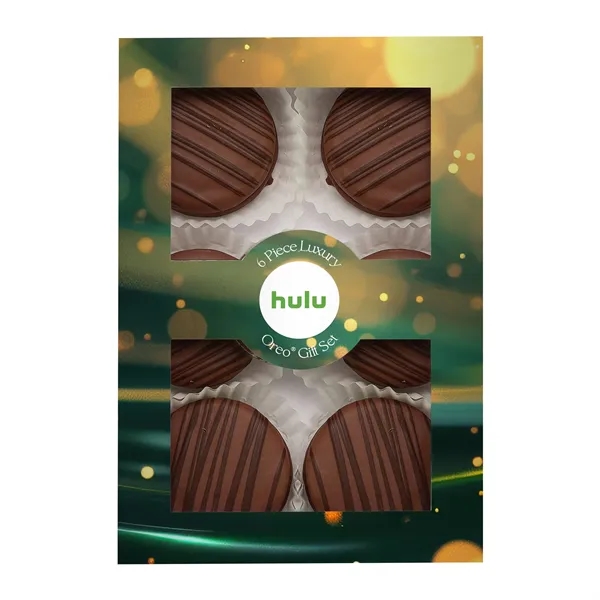 6 Piece Luxury Chocolate Oreo Gift Set with 6 Milk Chocolate... from ASI 71685 Midnite Snax®