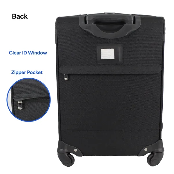 14" x 20" x 9" expandable rolling carry on luggage with... from ASI 37980 Bagworld