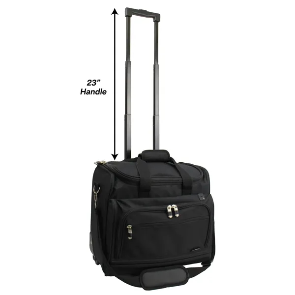 16" x 14" x 8" polyester rolling laptop case for 17"... from ASI 37980 Bagworld