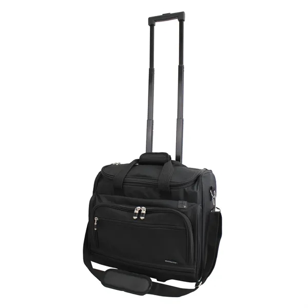 16" x 14" x 8" polyester rolling laptop case for 17"... from ASI 37980 Bagworld