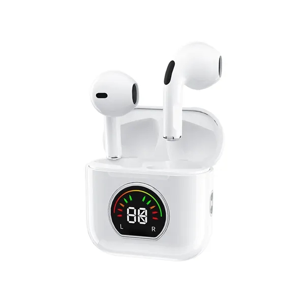 Sweat resistant  wireless earbuds with charging case + 1c1p silkscreen... from ASI 37218 Athena Promo (tm)