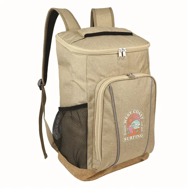 Insulated backpack cooler made with cork and rPET material.... from ASI 90807 Tekweld