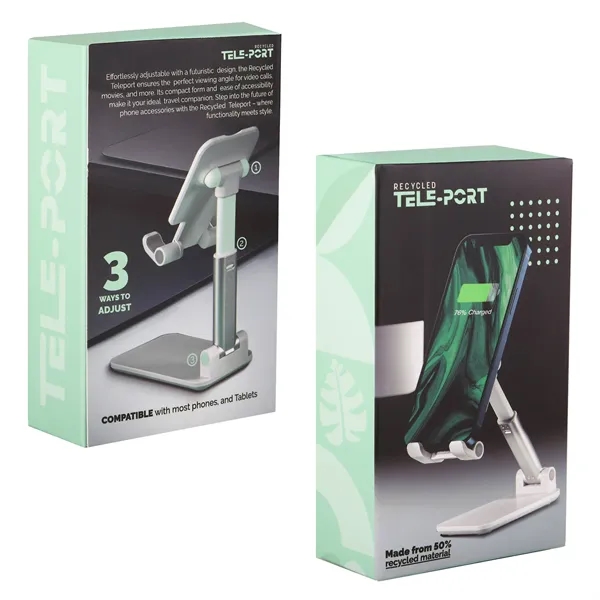 Adjustable height and tilt phone stand with a large, full-color, dome... from ASI 61966 HPG / HandStands HPG Gold