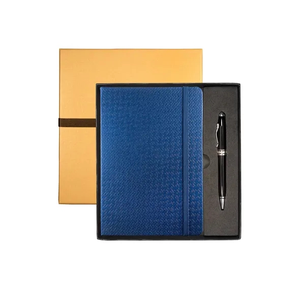 Gift set that includes a journal and twist-action ballpoint pen with... from ASI 79530 Prime Line