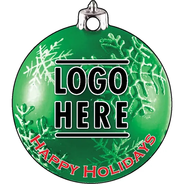 Full color acrylic holiday ornaments with mirror back.... from ASI 72521 Morris Magnets / Laser Cuts