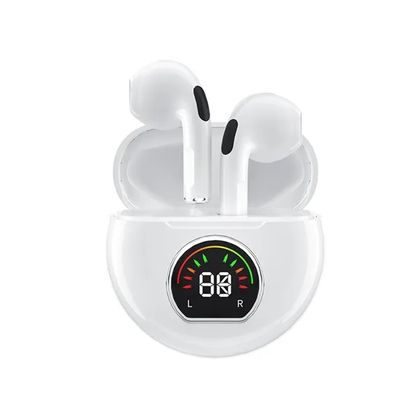 Wireless bluetooth earbuds with LED digital display and charging case +... from ASI 37218 Athena Promo (tm)