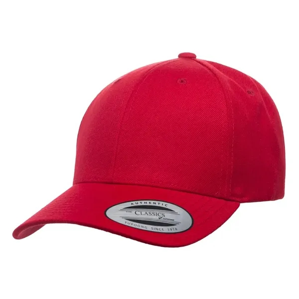 Classic snapback with premium wool blend, structured hard buckram, matching under... from ASI 72657 Active Life Promo