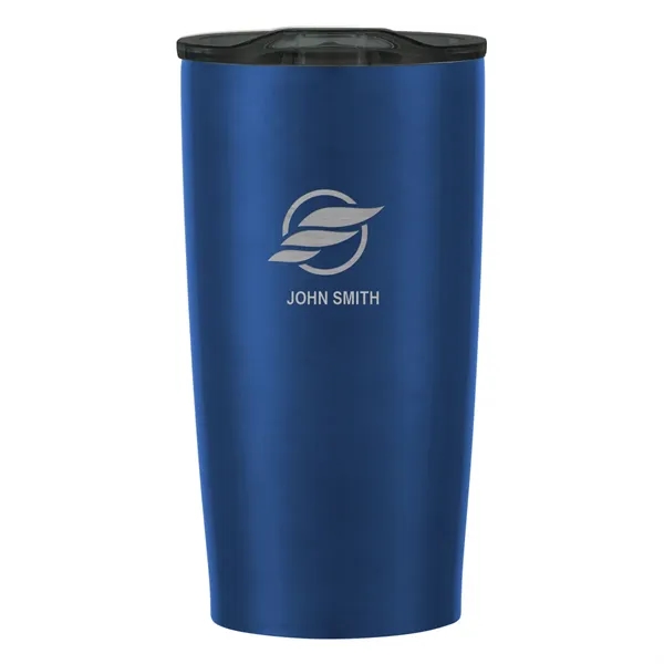 20 oz. stainless steel tumbler with double wall construction and snap-on,... from ASI 61125 Hit Promotional Products / Hit®