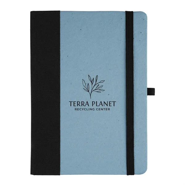 Pulp cover journal with 80 lined pages, bookmark, elastic pen loop... from ASI 61125 Hit Promotional Products / Hit®