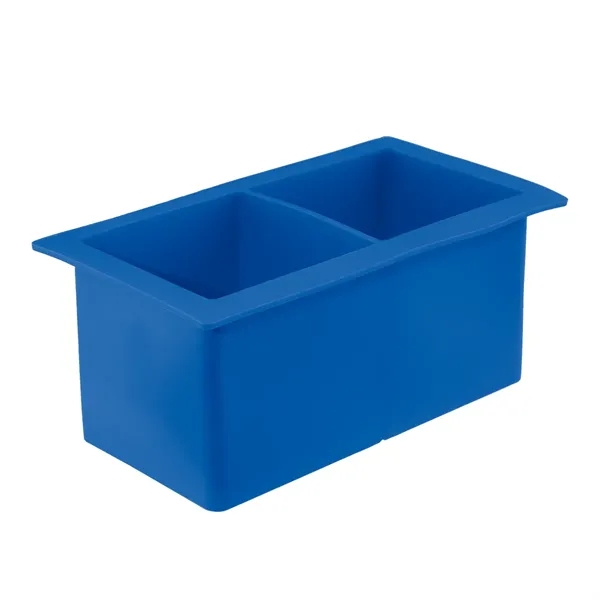 Silicone ice cube tray; makes 2 square cubes.... from ASI 61125 Hit Promotional Products / Hit®
