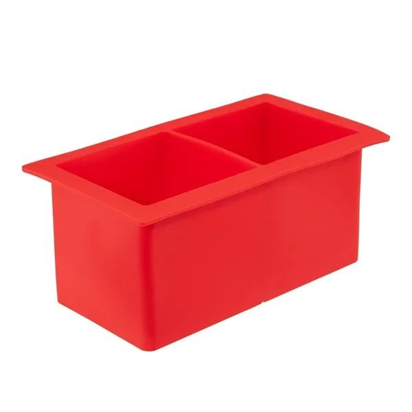 Silicone ice cube tray; makes 2 square cubes.... from ASI 61125 Hit Promotional Products / Hit®
