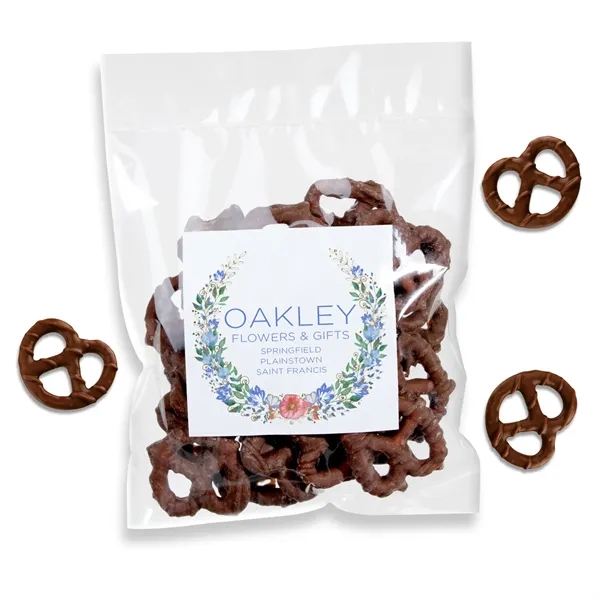 Savor our Chocolate Pretzels-buttery twists in rich milk chocolate! Personalize a... from ASI 62088 IDProductsource