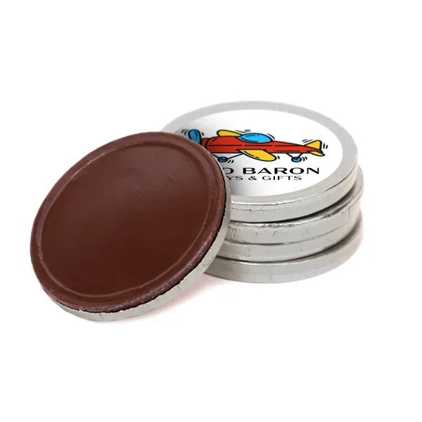 Enjoy Belgian milk chocolate coins wrapped in foil with your custom... from ASI 62088 IDProductsource