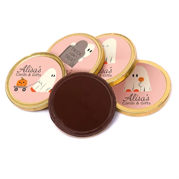 Enjoy Belgian milk chocolate coins wrapped in foil with your custom... from ASI 62088 IDProductsource
