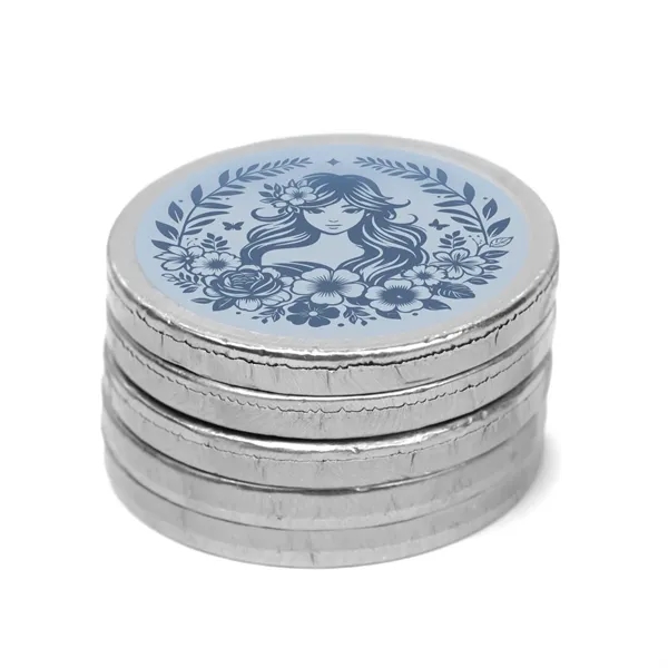 Enjoy Belgian milk chocolate coins wrapped in foil with your custom... from ASI 62088 IDProductsource