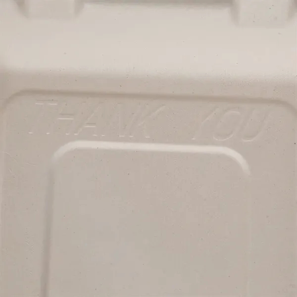 Compostable Paper Clamshell Box, made from sugarcane fibers, is eco-certified, grease-resistant,... from ASI 75731 PWS