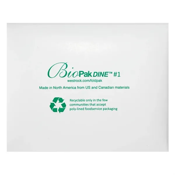 The BioPak DINE Vented Paper Takeout Box has vented lids, eco-friendly... from ASI 75731 PWS