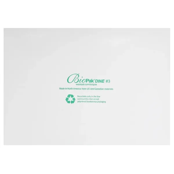 The BioPak DINE Vented Paper Takeout Box has vented lids, eco-friendly... from ASI 75731 PWS