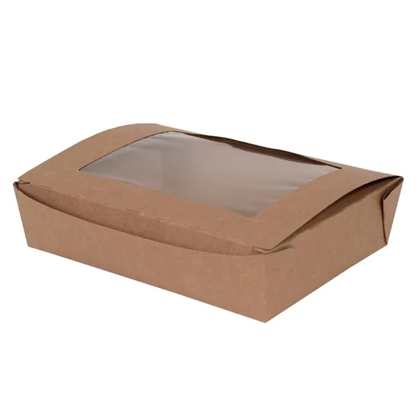 BioPlus VIEW Window Paper Takeout Box is eco-friendly w a clear... from ASI 75731 PWS