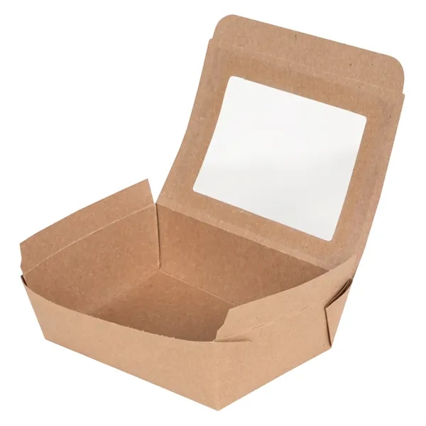 BioPlus VIEW Window Paper Takeout Box is eco-friendly w a clear... from ASI 75731 PWS