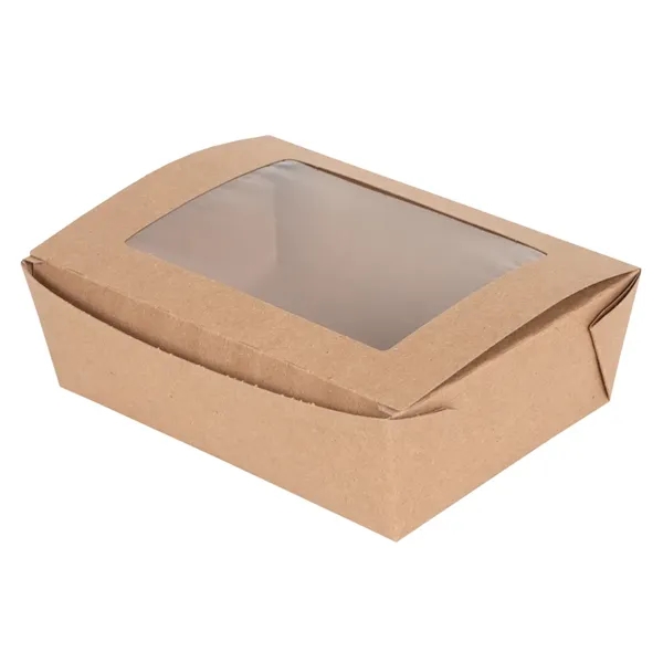 BioPlus VIEW Window Paper Takeout Box is eco-friendly w a clear... from ASI 75731 PWS