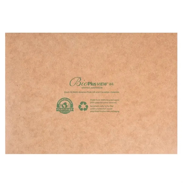 BioPlus VIEW Window Paper Takeout Box is eco-friendly w a clear... from ASI 75731 PWS