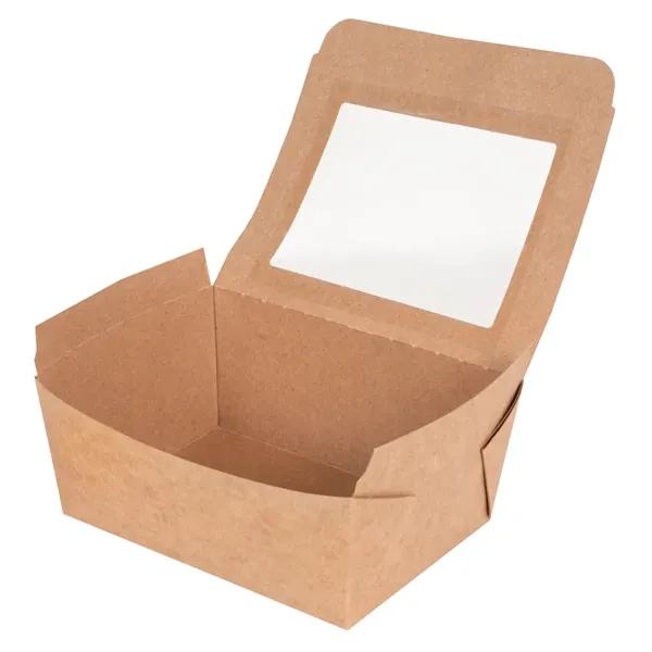BioPlus VIEW Window Paper Takeout Box is eco-friendly w a clear... from ASI 75731 PWS