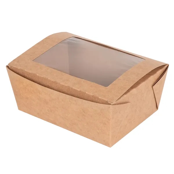 BioPlus VIEW Window Paper Takeout Box is eco-friendly w a clear... from ASI 75731 PWS