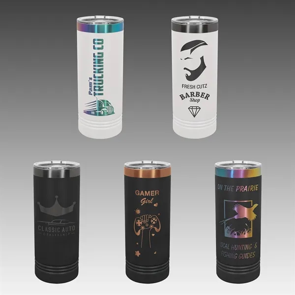 Polar Camel 22 oz. ION Plated Skinny Tumbler... from ASI 92531 Unique Custom Products / UCP